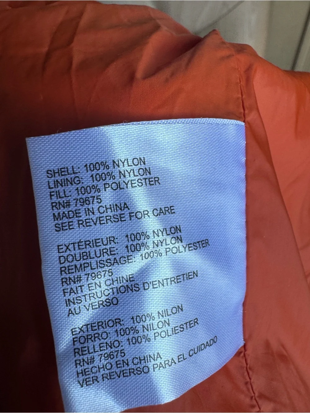 MICHAEL Michael Kors Women's Packable Puffer Jacket - Orange (Size M)